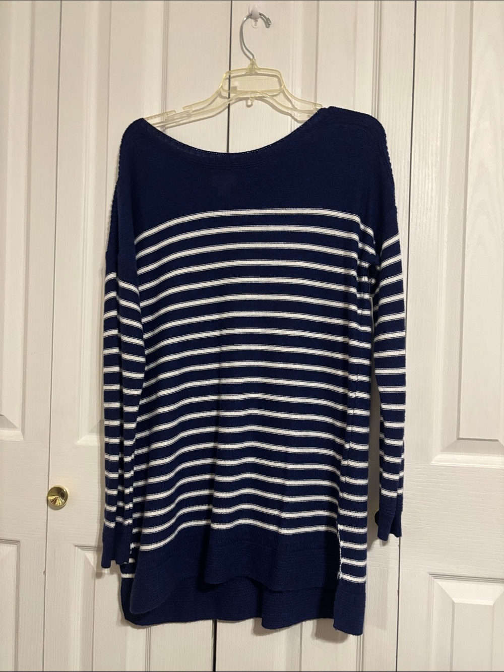 Navy and White Striped Women’s Sweater tunic